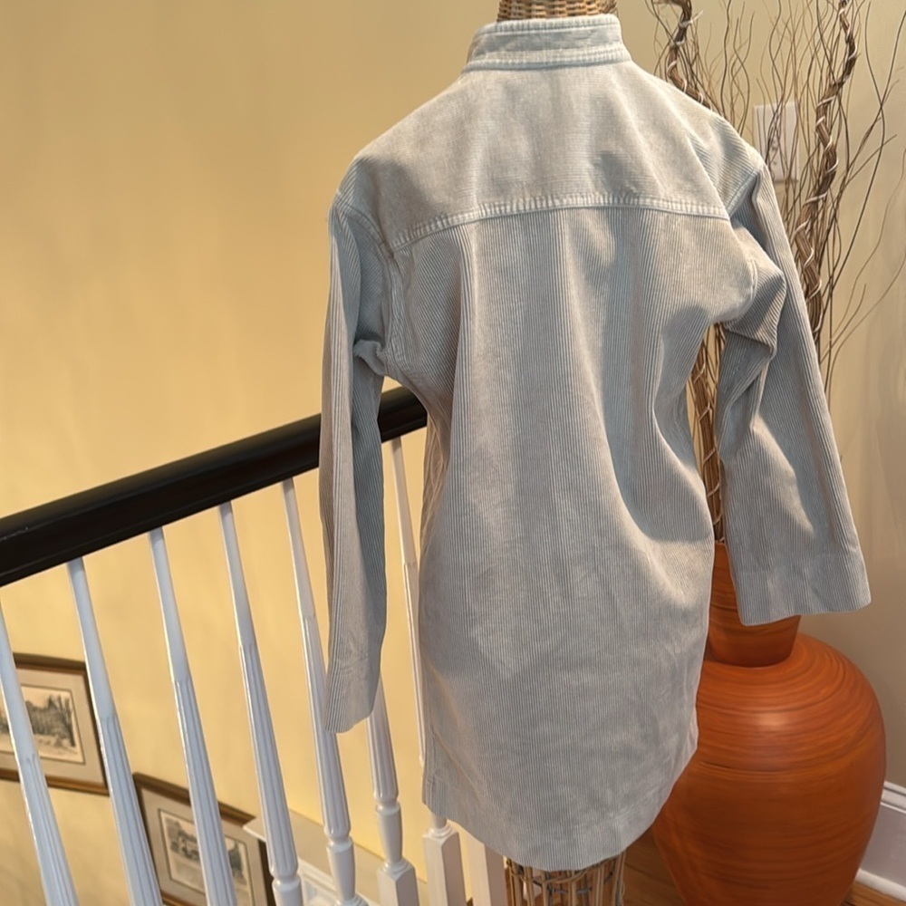 Saint Laurent rive gauche Paris. Vintage Made in France beige corduroy dress - Picture 5 of 8